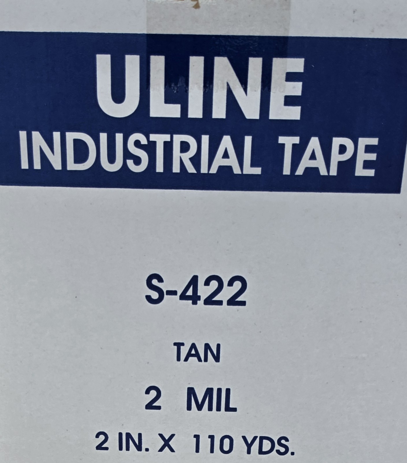 6 Rolls Of ULINE S-422 2″ x 110yds 2mil Tan Packing/Shipping Tape New Sealed