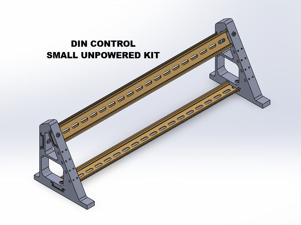 PLC Trainer DIN Rail Stand: Allen-Bradley/Siemens/Omron/Mitsubishi/Schneider/ABB