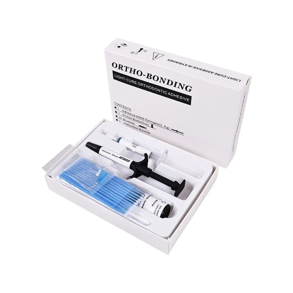 Dental Orthodontic Adhesive Kit Light Curing Direct Bonding System Bracket Brace