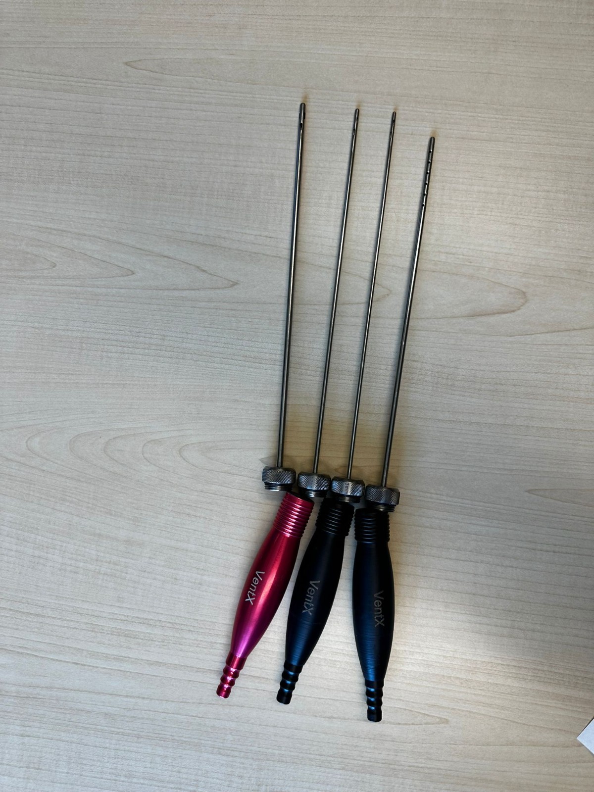 VASER VentX Type Set – Handpiece & 3 VentX Type Cannulas – Liposuction Handle.