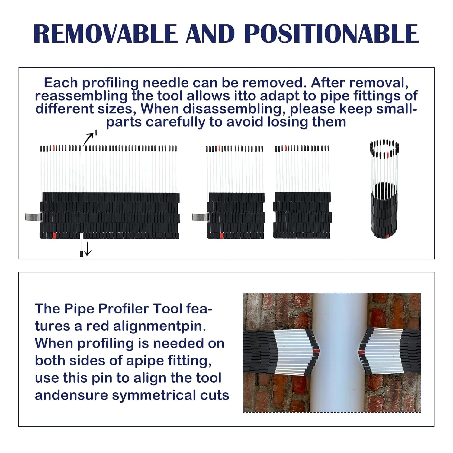 Multi Surface Pipe Profiling Tool, Pipe Cutting Template Multi Functional Shape