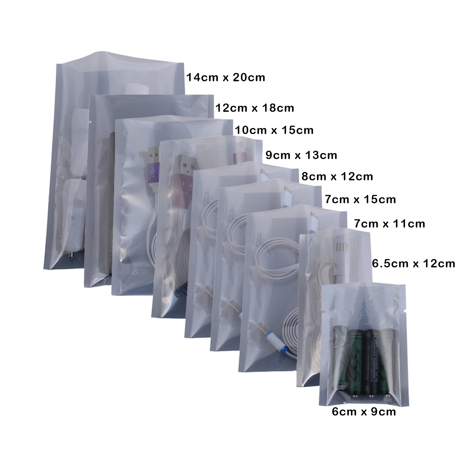 100/500/1000pc Anti-Static Electronics Bags 3mil Heat Sealable 4×6 3×5 5×7 sizes
