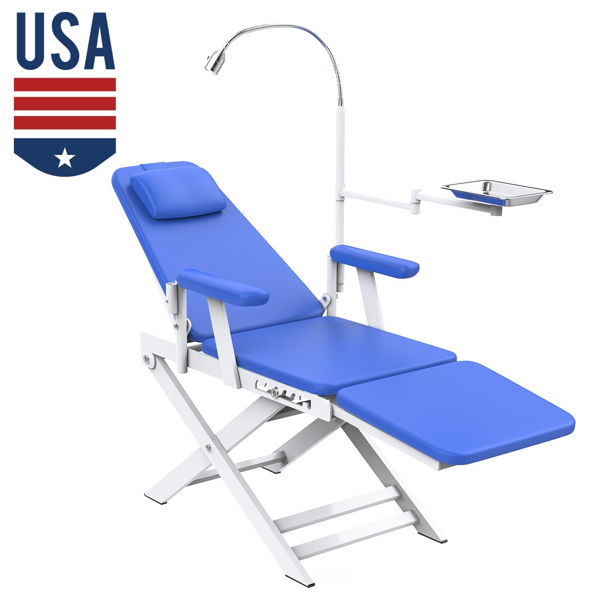 Dental Portable Delivery Unit Suction System with Air Compressor 4Holes /Chair