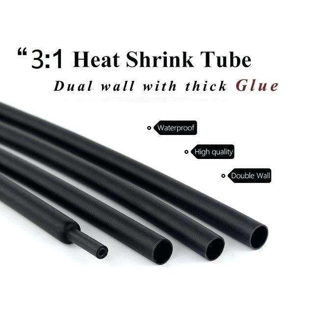 3:1 Dual Wall adhesive Heat shrink , Shrink Wrap tubing 1/4″ 6.4mm red 25 feet