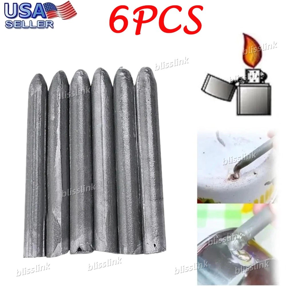 6 or 12 PACK Low Temperature Universal Welding Rod Sticks Metal Easy Melt New US