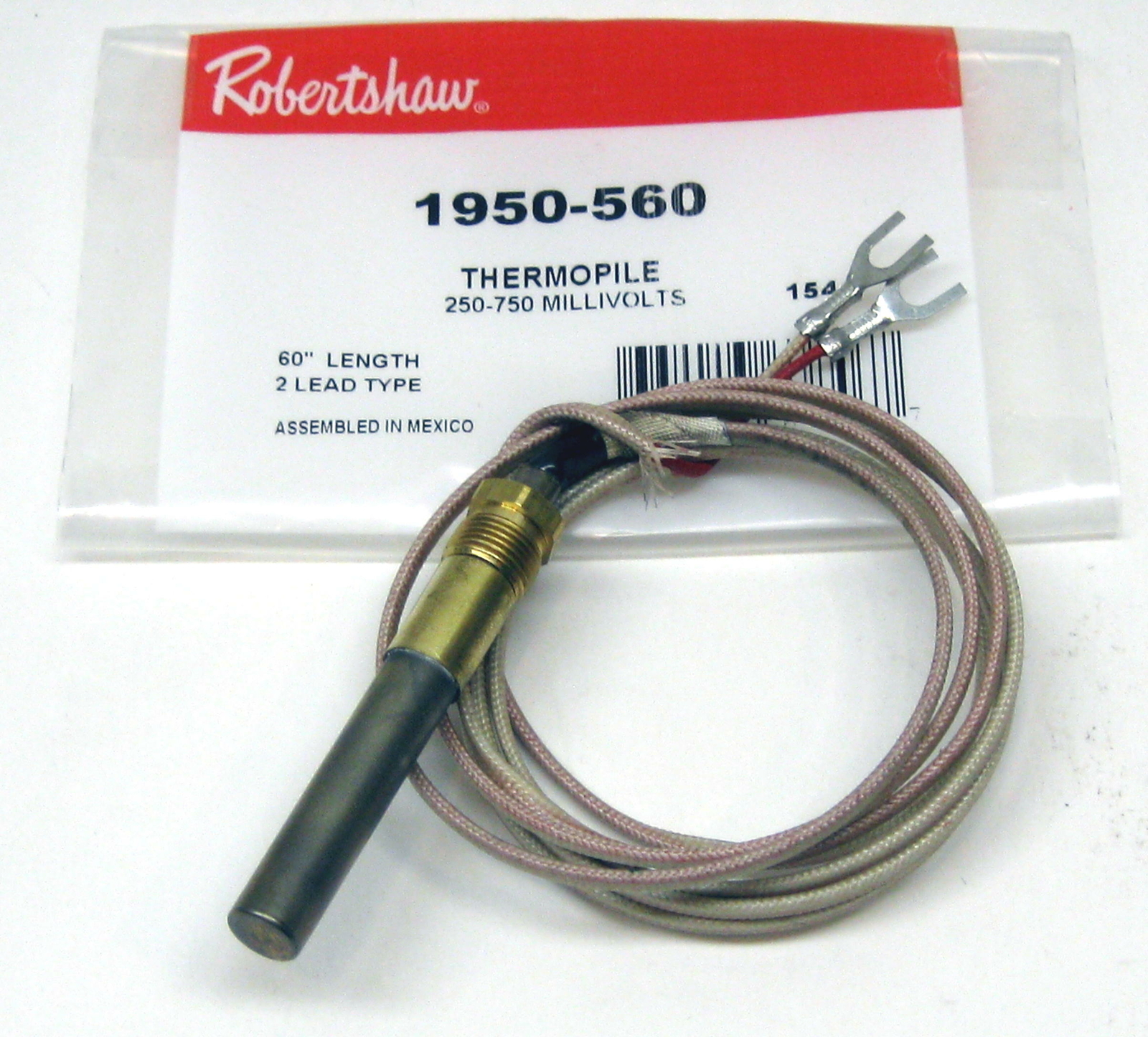 Robertshaw Gas Cooking Heating Thermopile 60″ MilliVolts MV 1950-560
