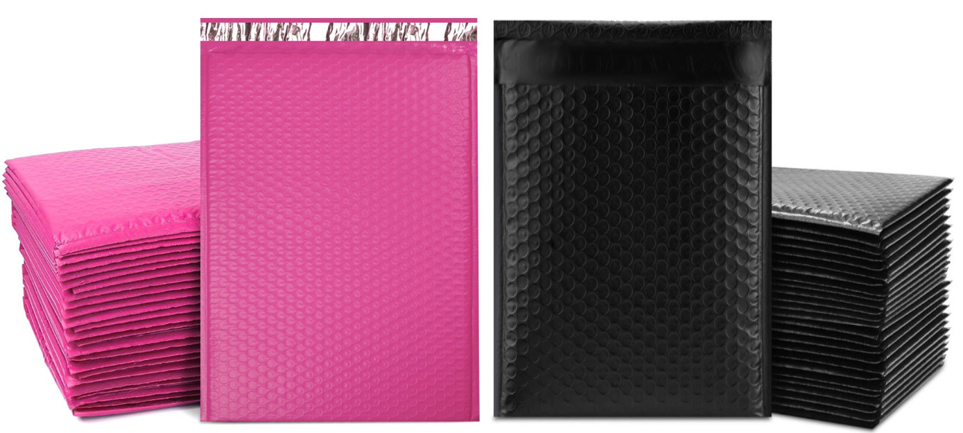 Pick! 10-2000 Poly Bubble Envelopes 6×10″ #0 Colored Metallic Glamour Mailers