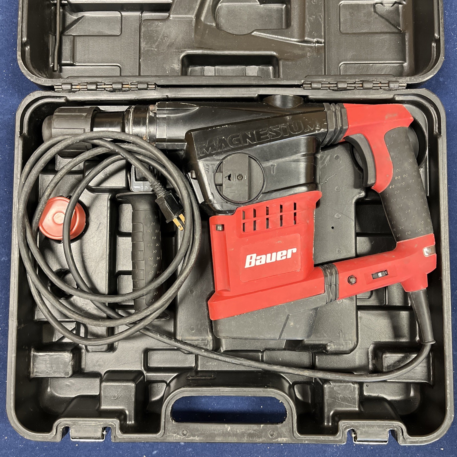 Bauer Tools 1643E-B Corded Electric Variable Speed Rotary Hammer Drill SDS Max
