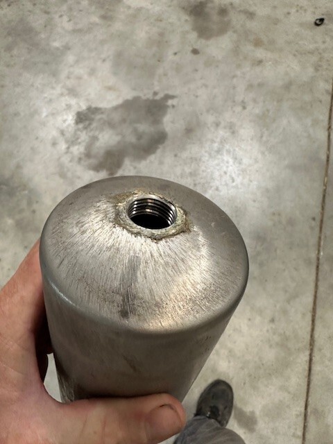 Sample Cylinder Double Ended Unbranded 1000 ML 1/2” Pipe Thread Both Ends