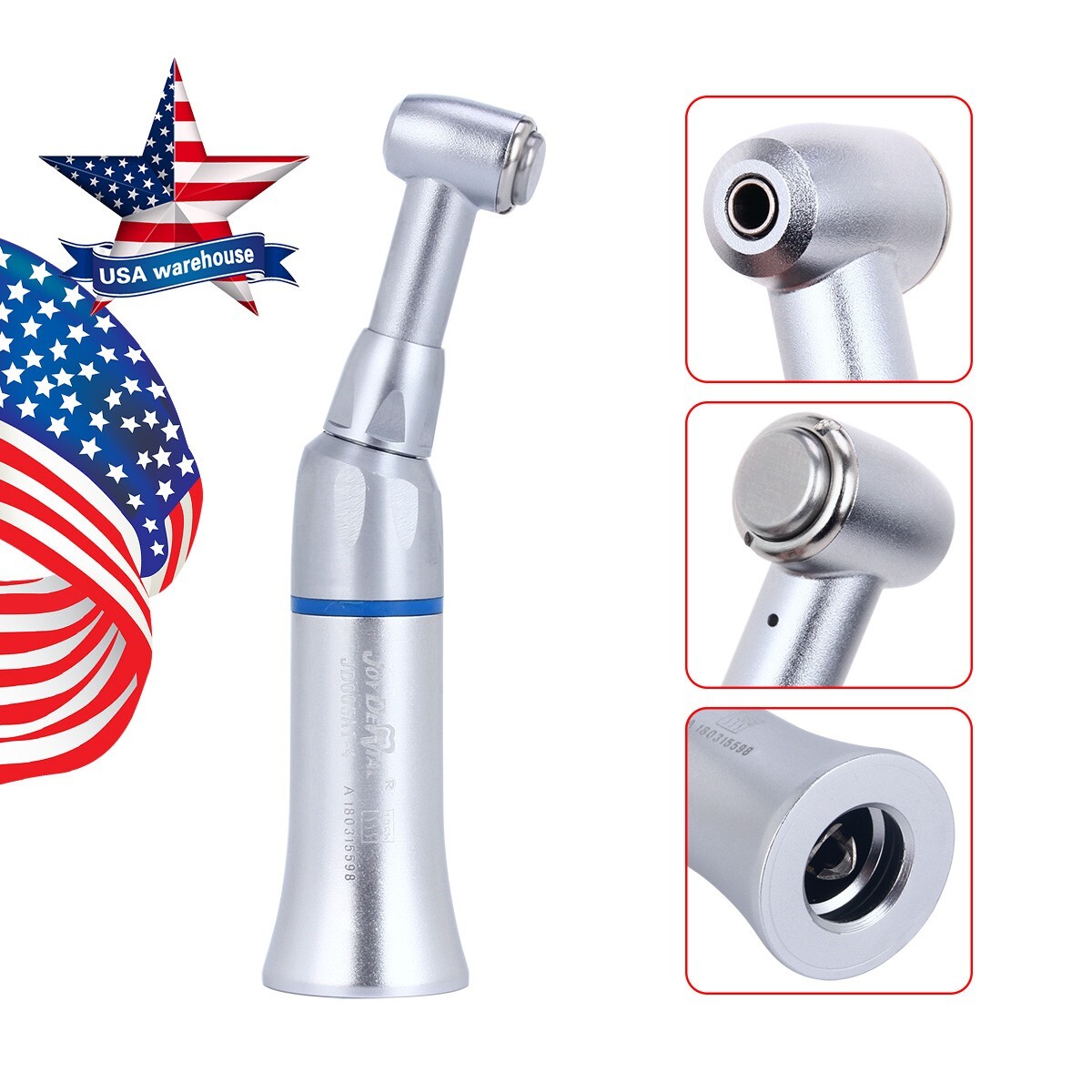 Dental Slow Low Speed Contra Angle Handpiece Push Button E Type Joydental US