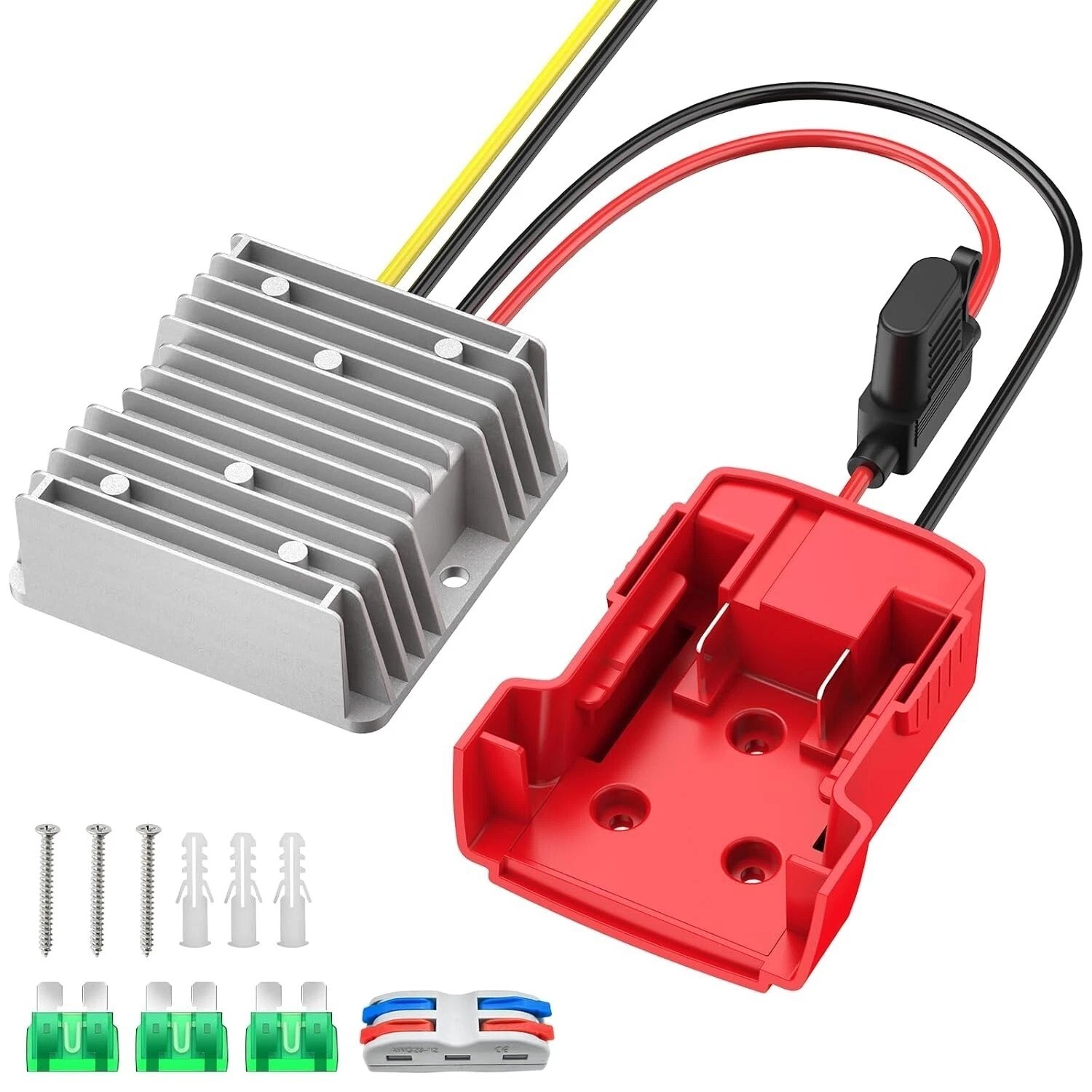 240W 20A 18V to 12V Step Down Converter Compatible with Milwaukee 18V Battery