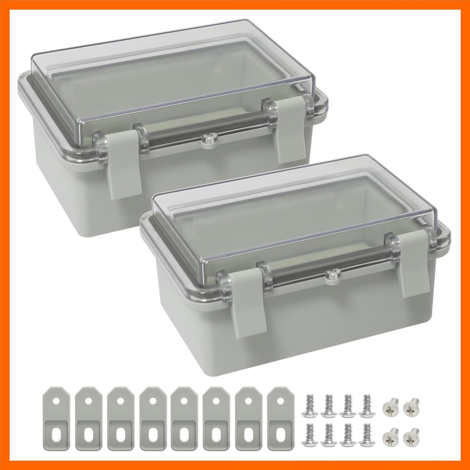 ABS Plastic Dustproof Waterproof Junction Box Hinged Shell Universal Electri…