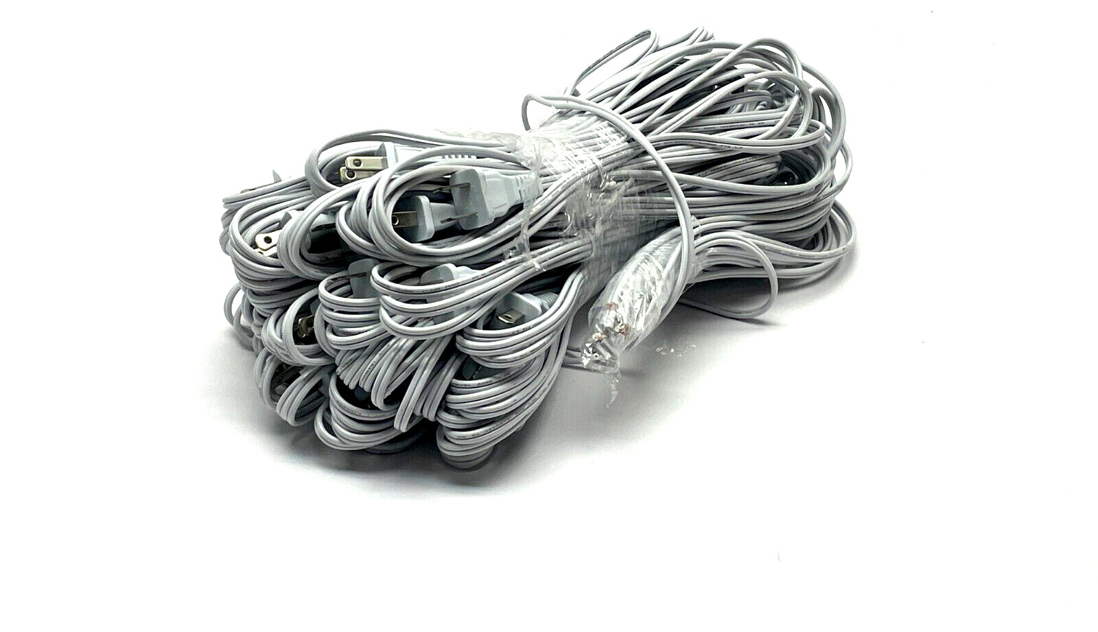 General Use Power Cable w/ Plug 18AWG 2-Conductor BUNDLE OF 25