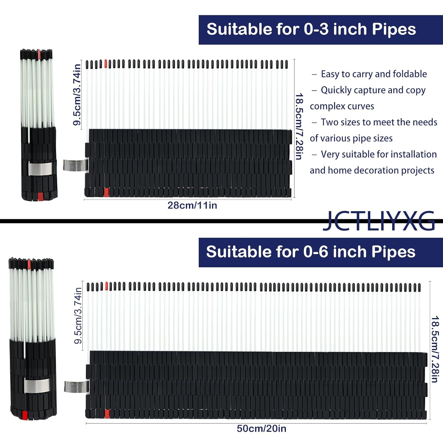 Multi Surface Pipe Profiling Tool, Pipe Cutting Template Multi Functional Shape