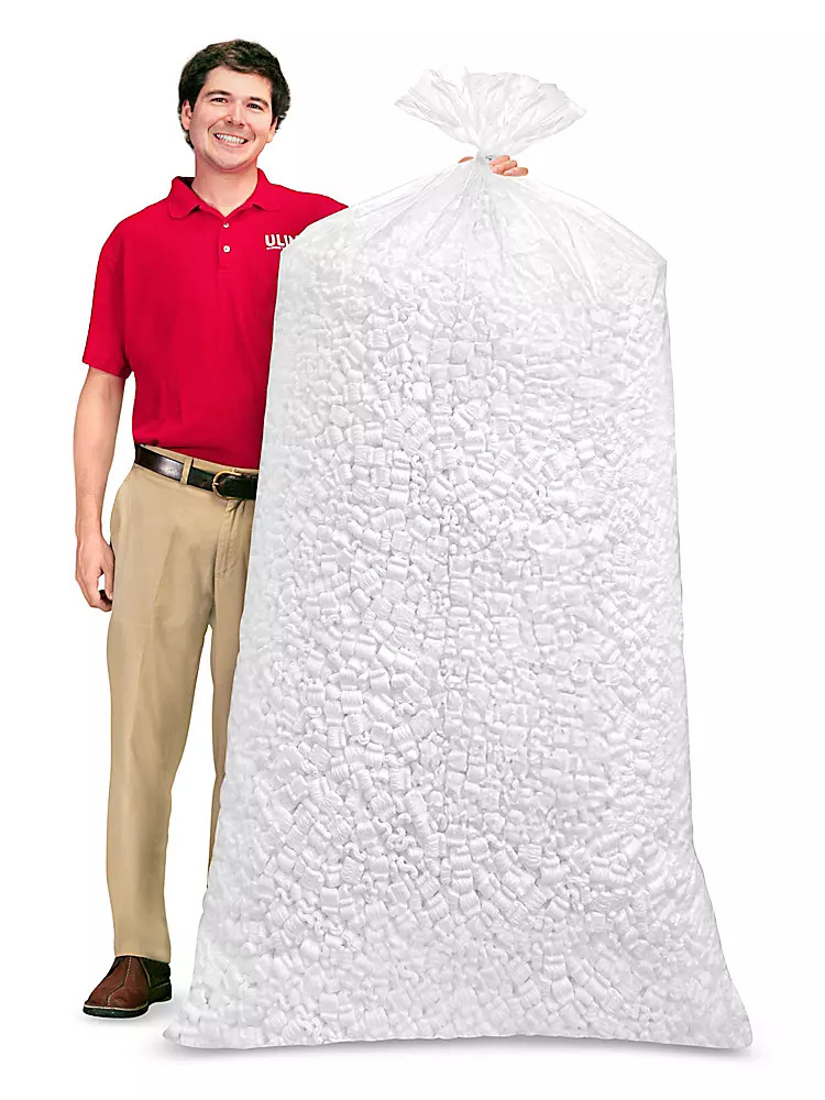 Pack of 1 Pack of 37 Anti-Static Peanuts – White, 20 Cu. Ft. Bag