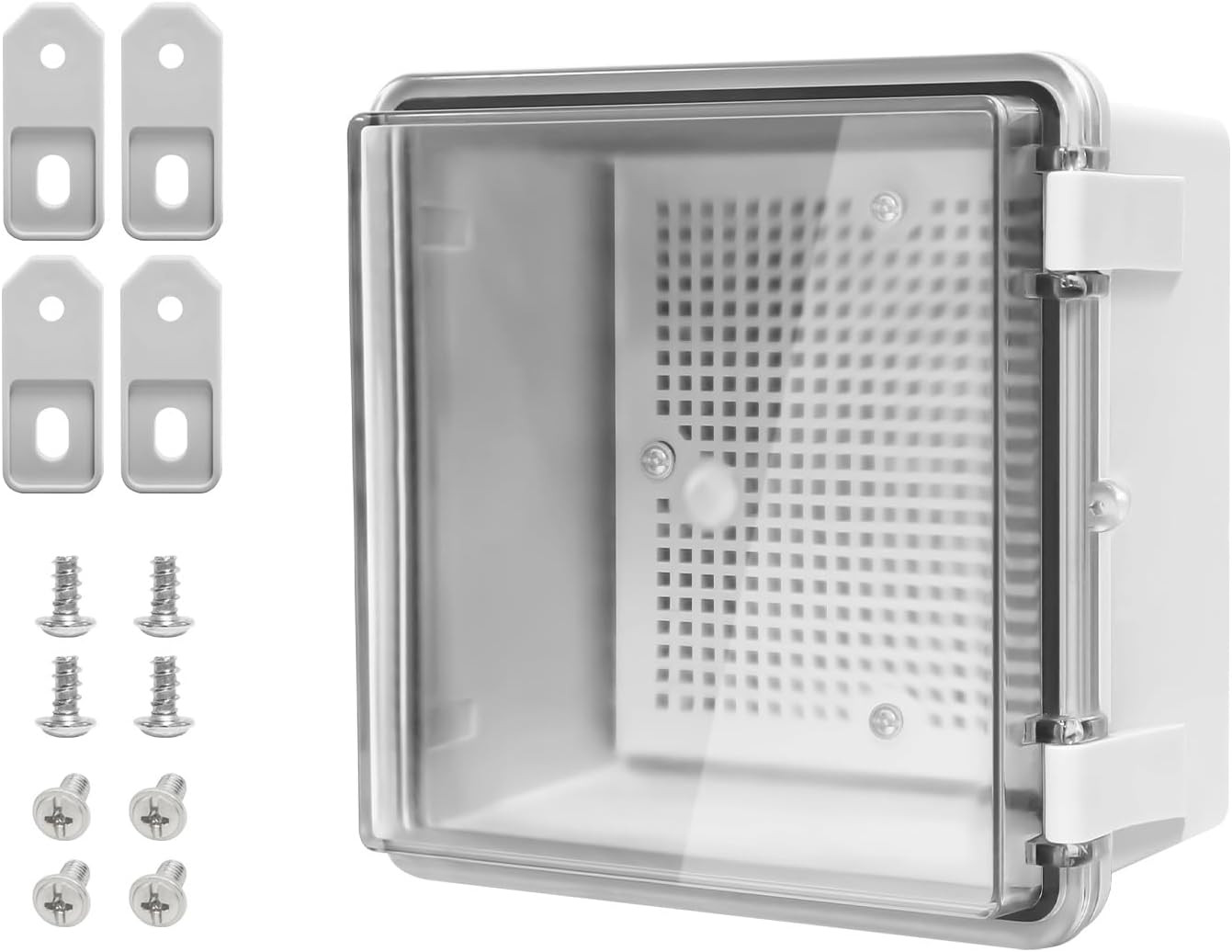 Lmioetool ABS Plastic Dustproof Waterproof IP65 Junction Box Hinged Shell Unive