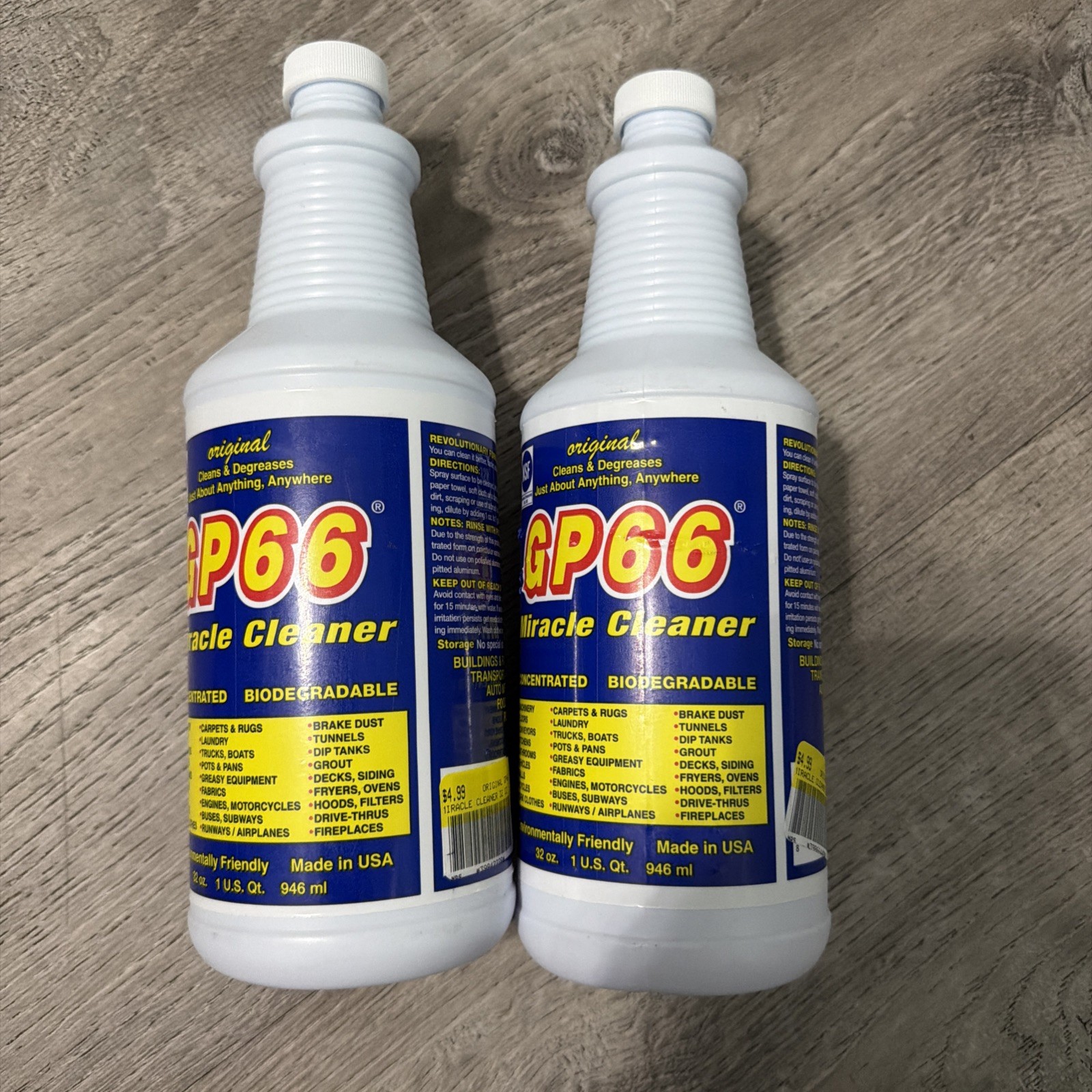 GP66 Set of 2 32oz Foam Miracle Cleaner & Degreaser