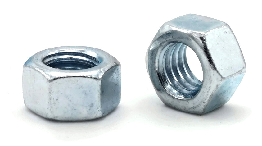 Zinc Plated Grade 5 Steel Hex Nuts Grade 5 Zinc Finished Nuts – 1/4″ to 2″