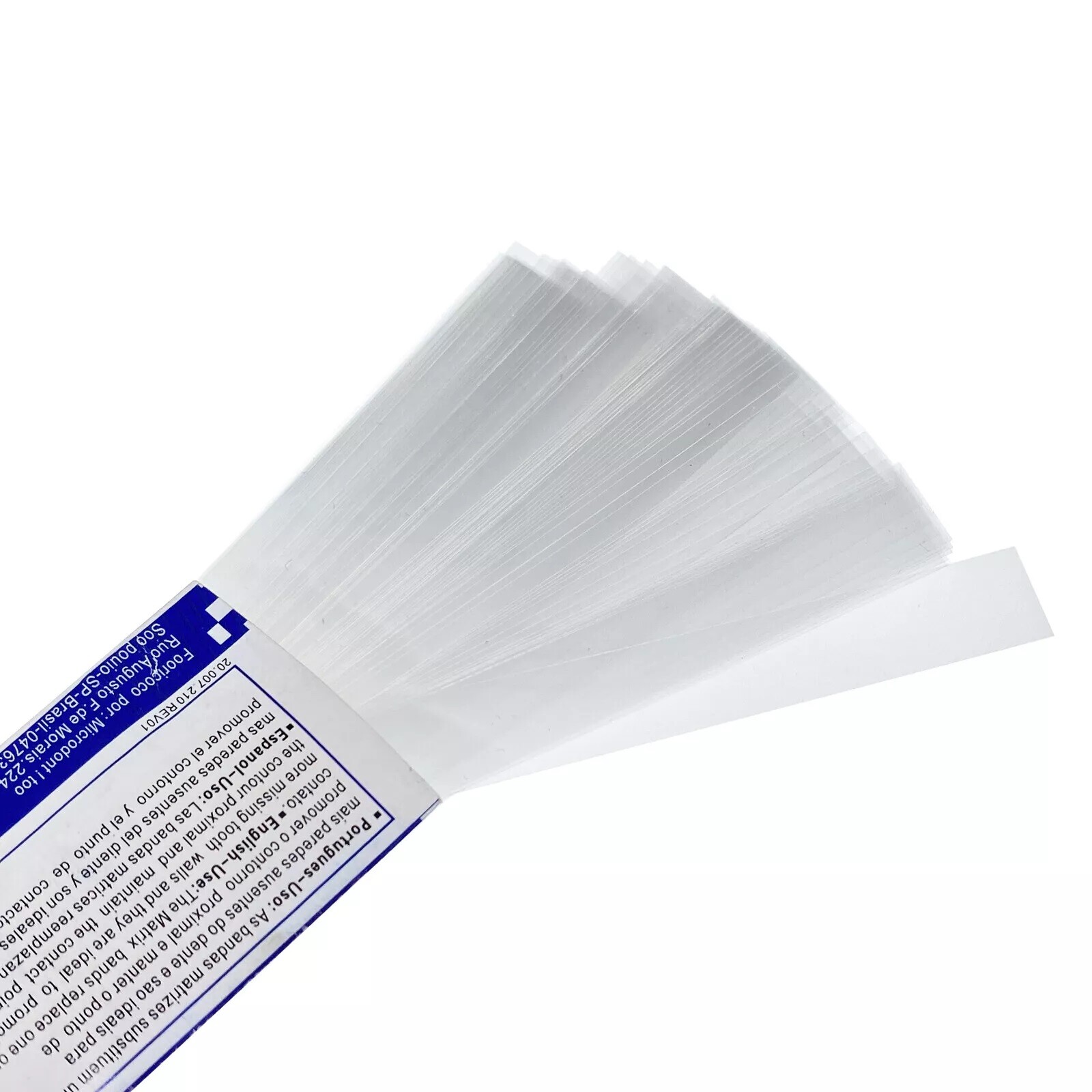 100/500pcs Dental Transparent Polyester Strip Matrix Bands Contoured Matrices