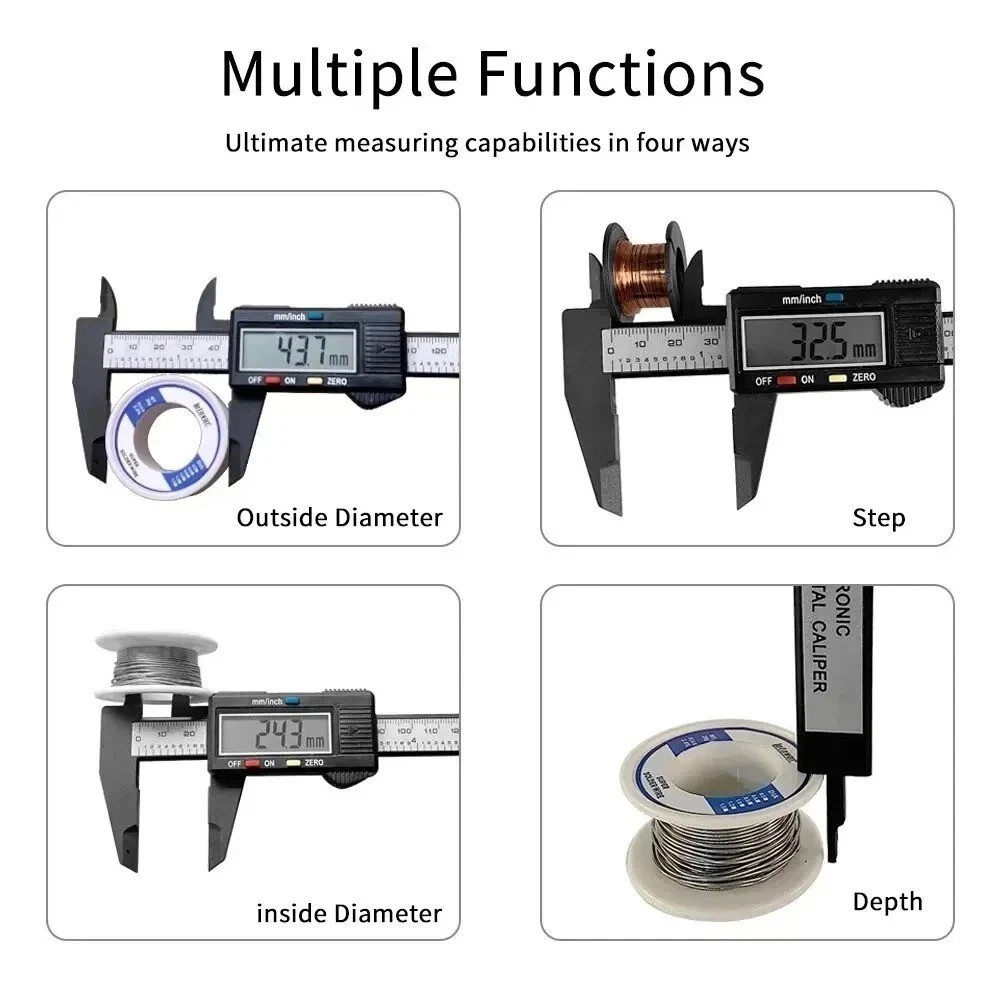 6″ Micrometer Digital Measuring Tool Caliper Vernier Gauge Metric 150mm 6-inch