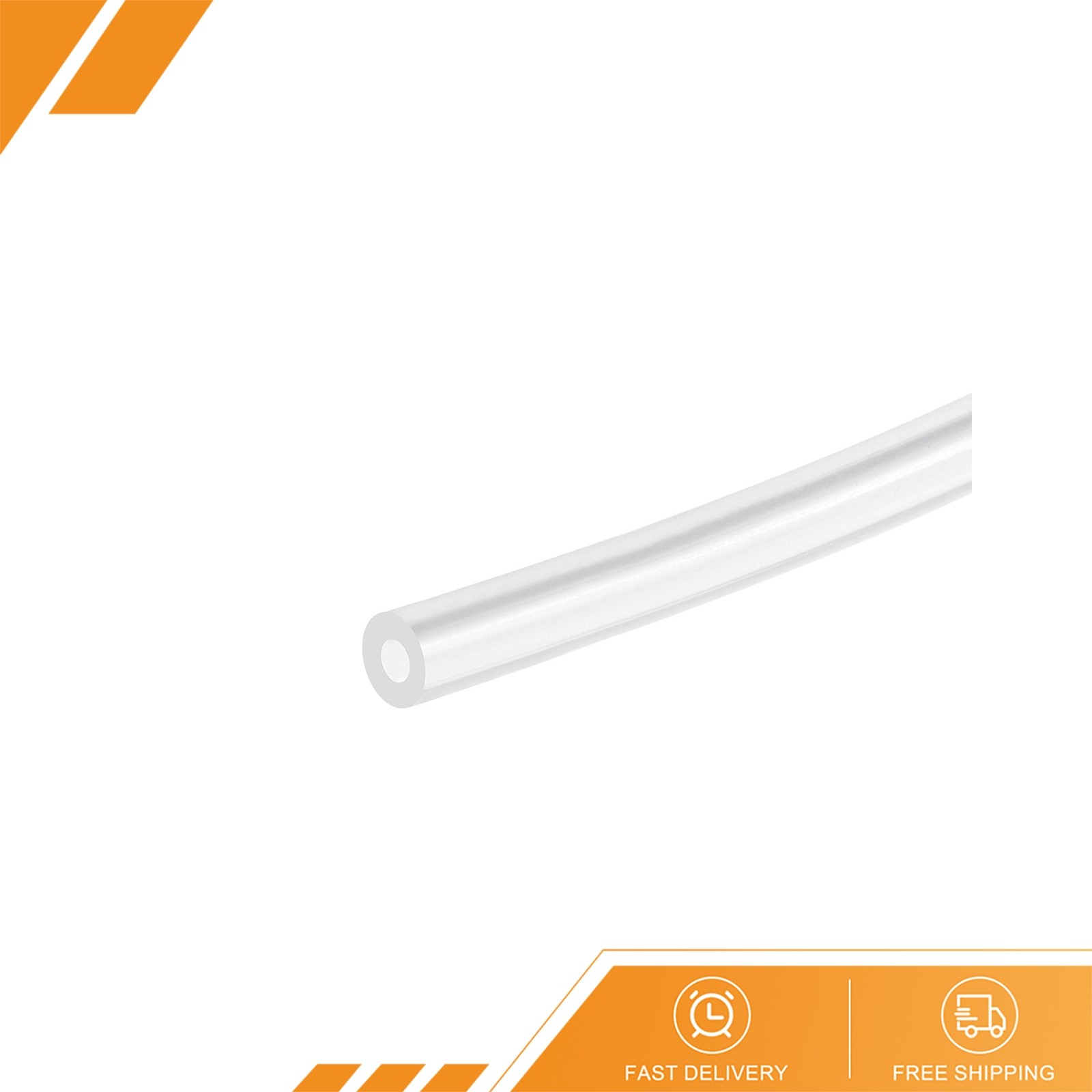 Clear Silicone Tubing 1/8″(3.2mm) ID 1/4″(6.4mm) OD 1/16″ Wall 6.6ft Flexible