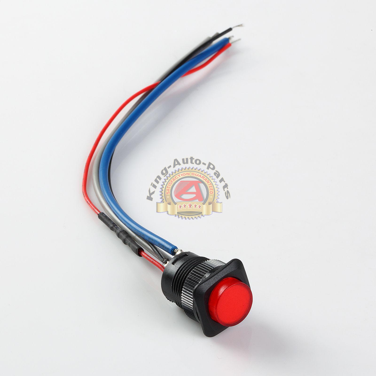 Illuminated Momentary Push button – Red On/Off Switch Free Shipping