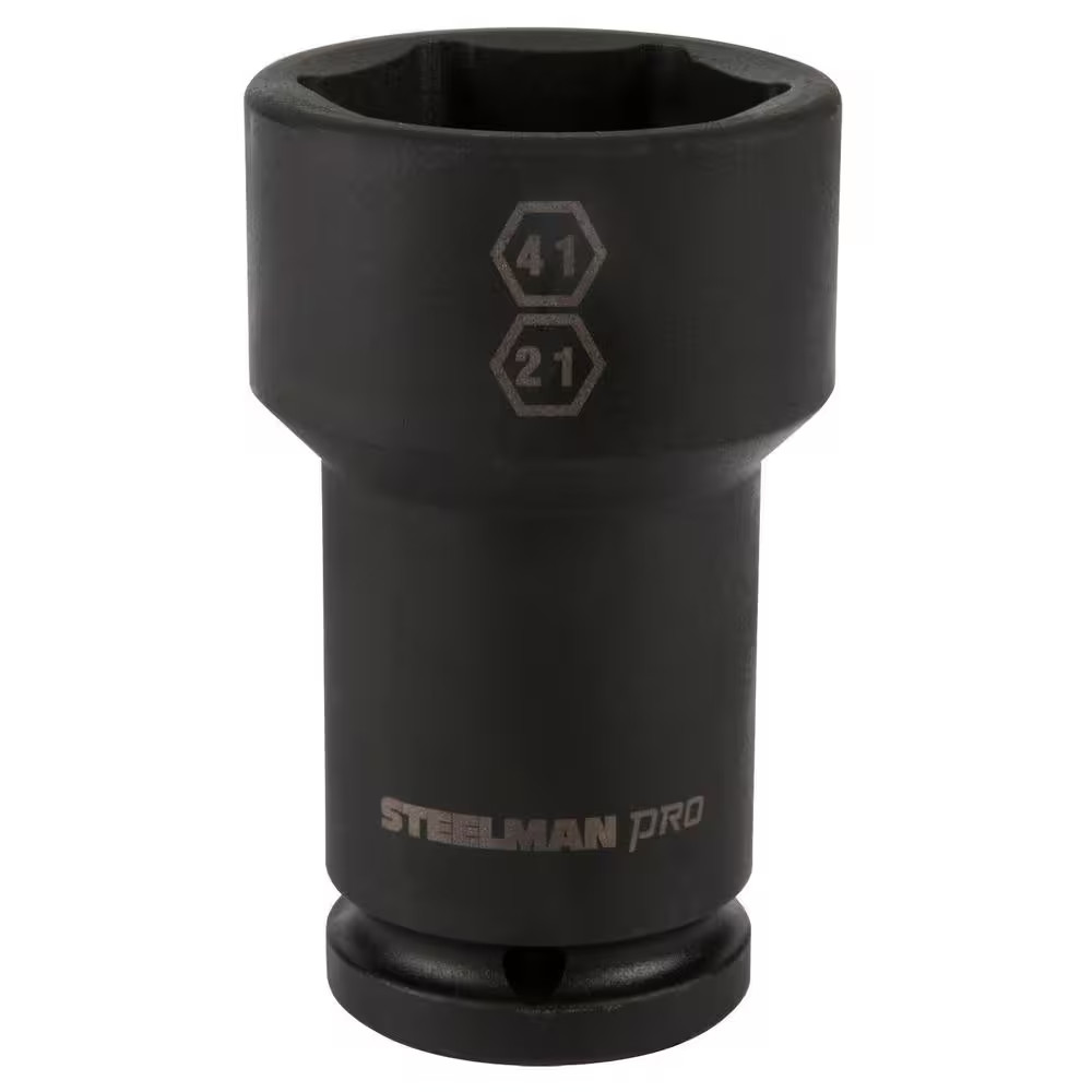 3/4 In. Drive 41 Mm and 21 Mm Budd Wheel Hex and Square Impact Combo Socket