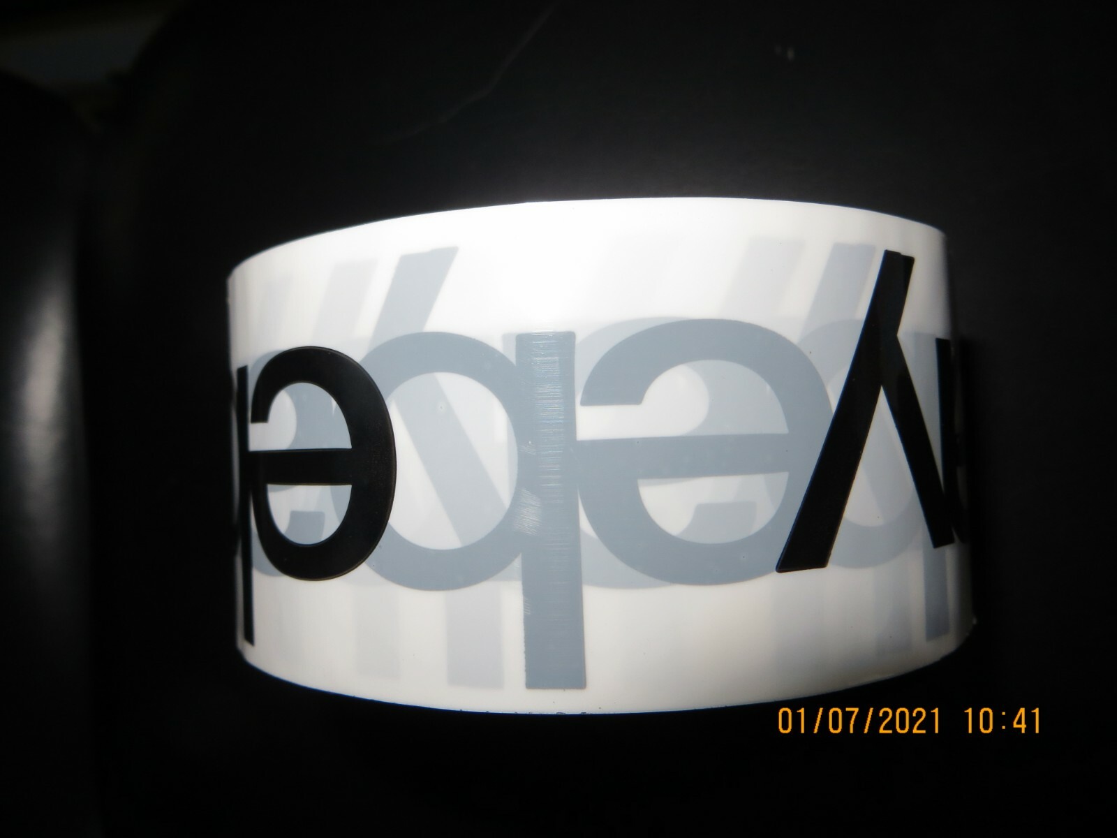 2″ x 75 yards WHITE & BLACK eBay-Branded Packaging Tape