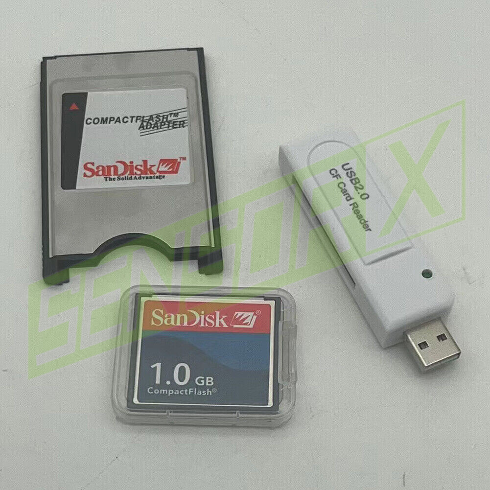 Reader FANUC 128MB/256/512/1G/2G CF Compact Flash Card+CF-PCMCIA Adapter+SSK
