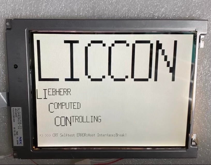 HLD0909-010050 Replacement LCD of libeherr liccon1( by FEDEX, 1 year warranty)