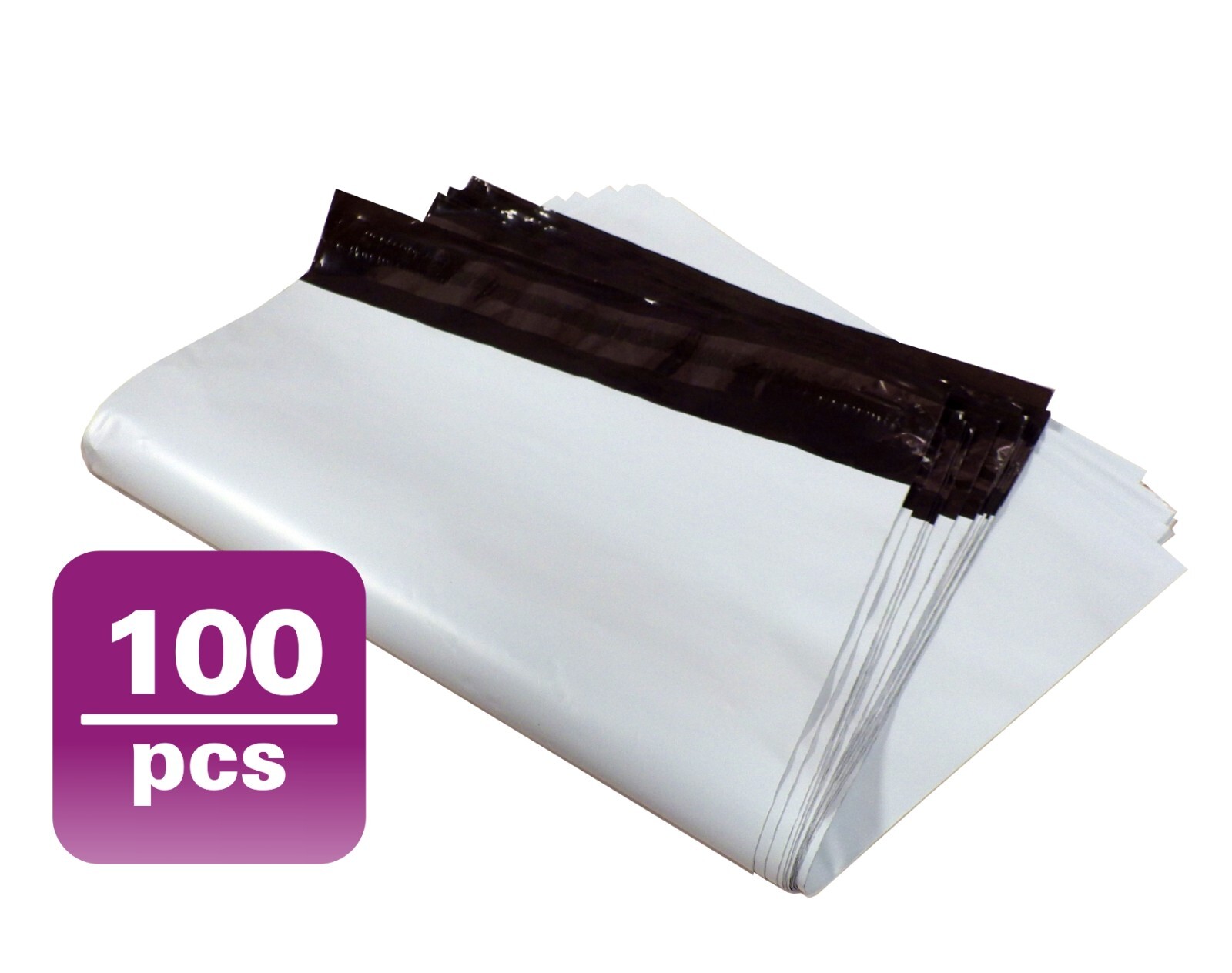 Yens 100#M4 WHITE POLY MAILERS ENVELOPES Self Sealing BAGS 10×13
