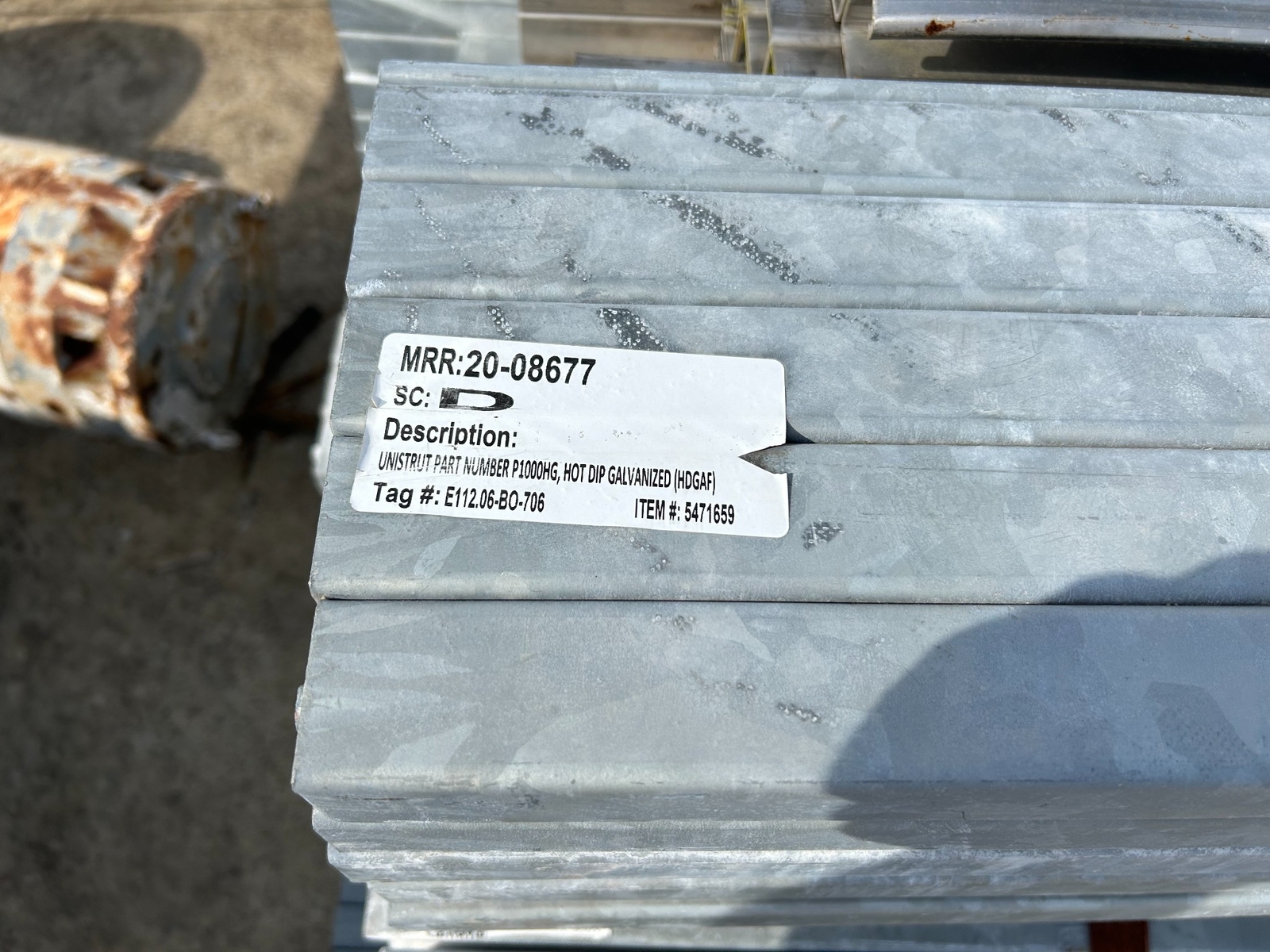 Unistrut 10 FT x 1-5/8’’ 12 Gauge Galvanized Channel Framing-Indv or Bundles
