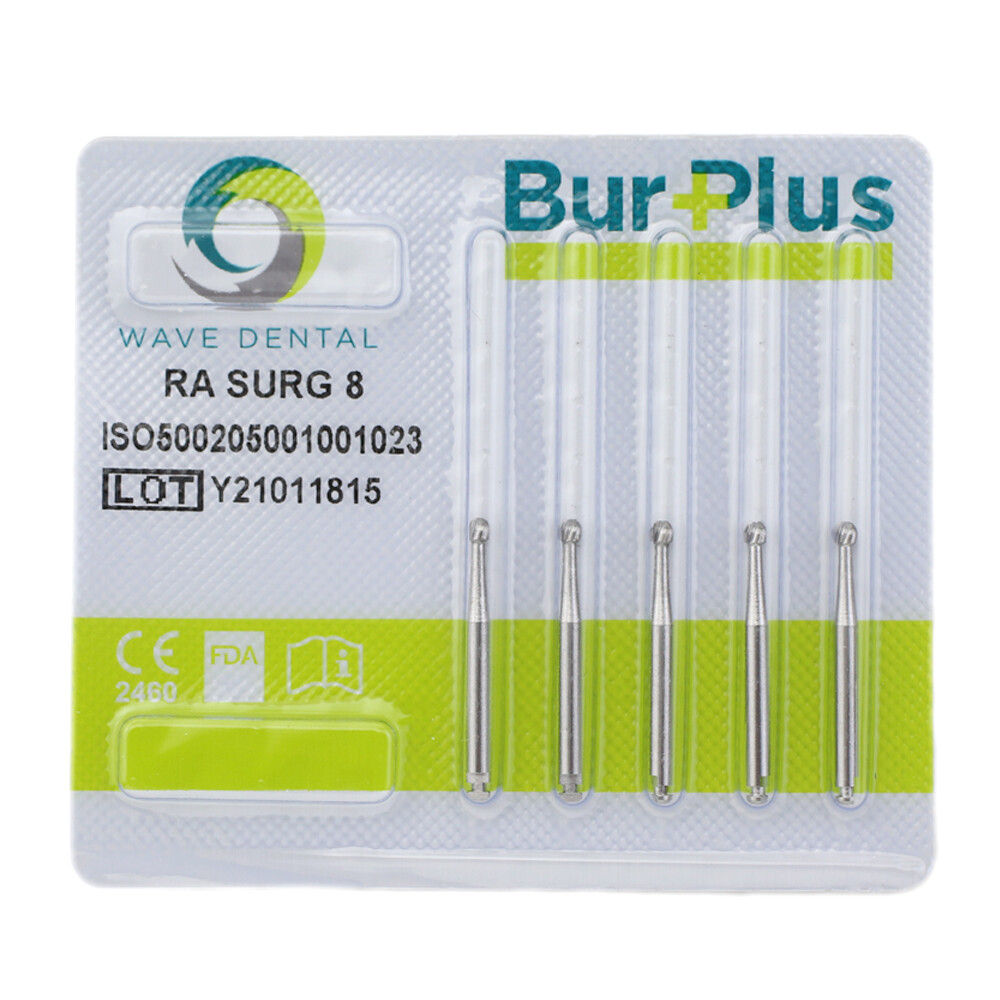 WAVE Dental Carbide Round Burs Latch LA RA #2 4 6 8 Surgical Bur LAOS 26mm Burr