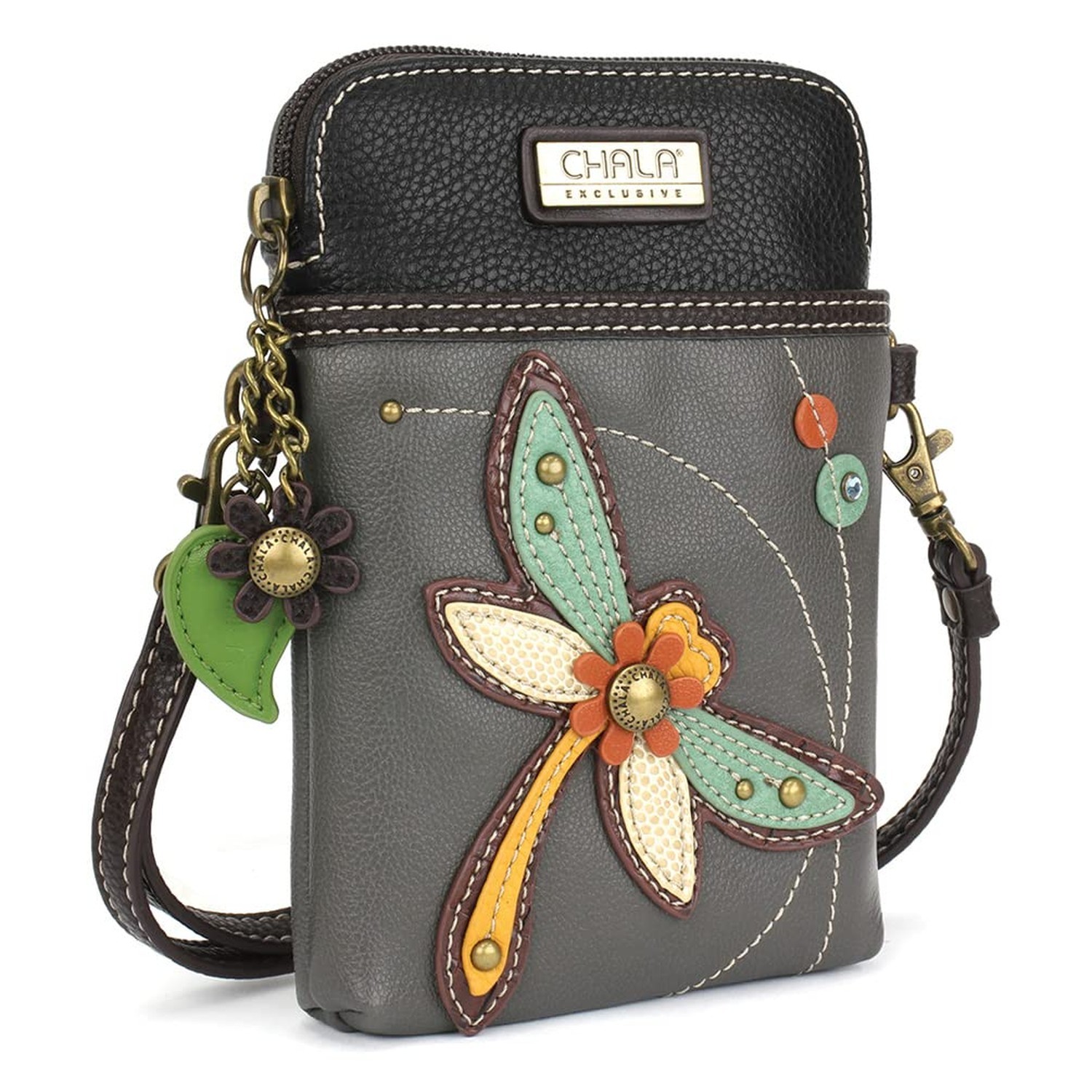 CHALA Crossbody Cell Phone Purse-Women Canvas Multicolor Handbag with Adjusta…