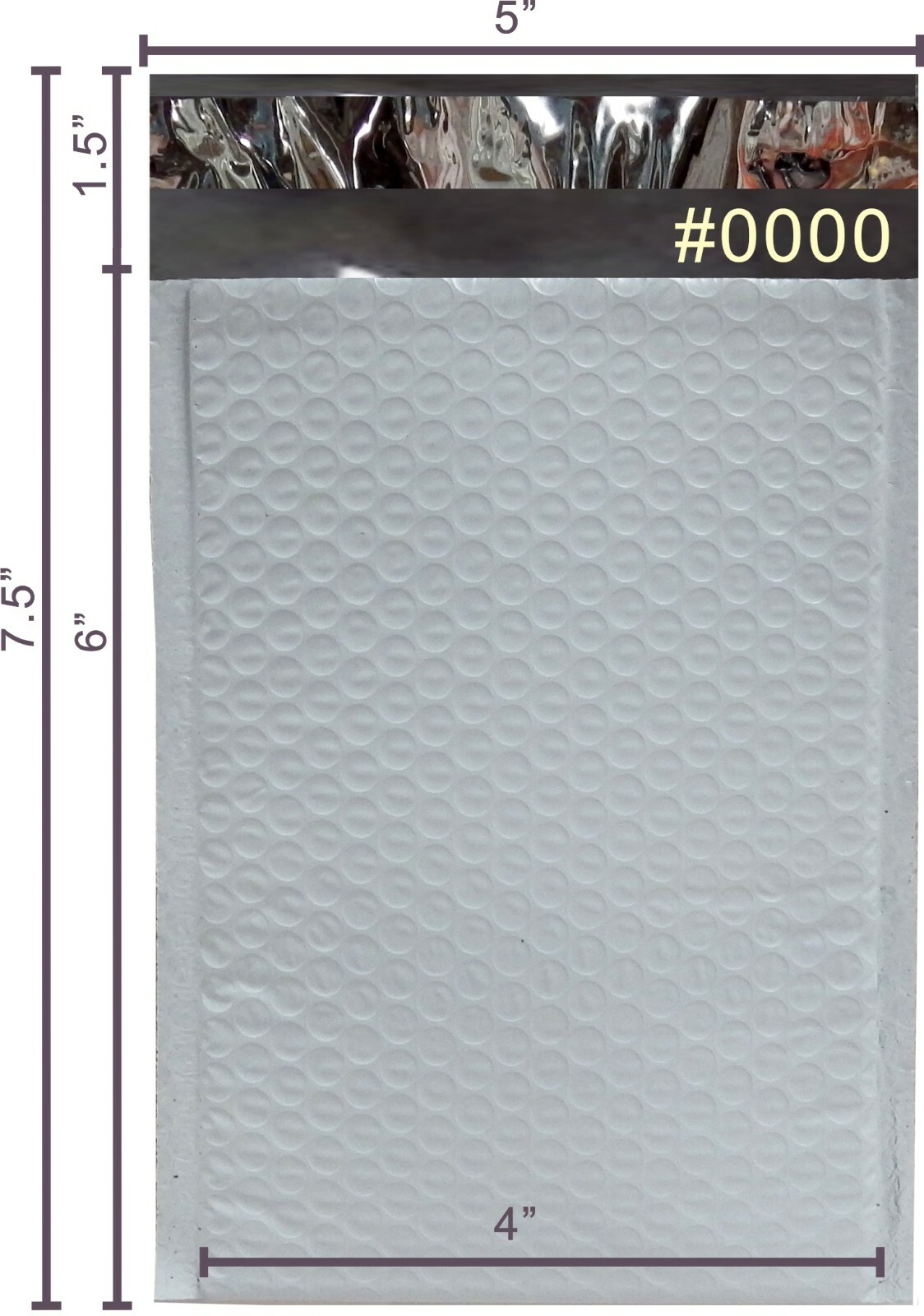 Yens® 1000 #0000 4 X 6 Poly Bubble Mailers Padded Envelopes #0000Minus