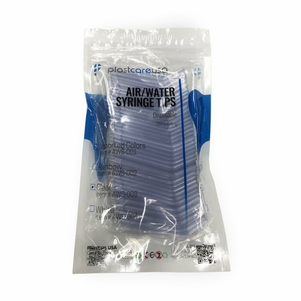 AIR WATER SYRINGE TIPS CLEAR TIPS 1500/PACK DENTAL USA