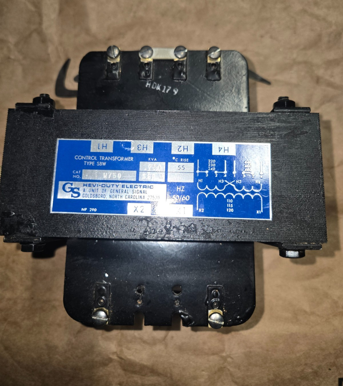 General Signal W750 Control Transformer 750 KVA Ser A SBW