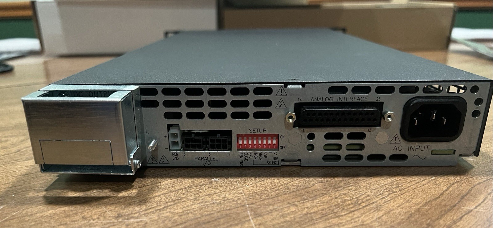 Sorensen DLM40-15 DC Power Supply Rack Mount with Extender