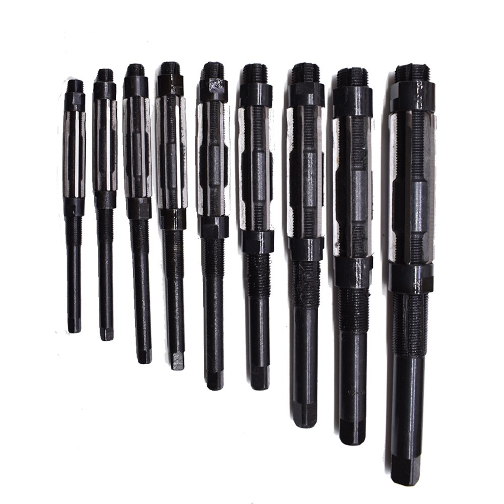 ADJUSTABLE HAND REAMERS H4 – H12 (A – I) 15/32″ – 1-3/16″ SET 9 Pcs