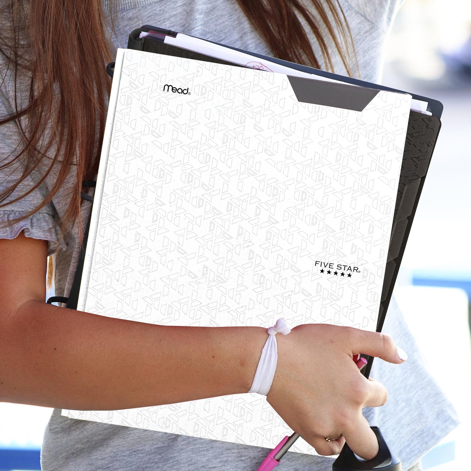 Five Star 2-Pocket Folder, Plastic Folder with 1 Count (Pack of 1), White