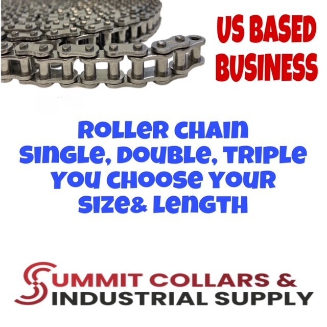 Roller Chain #25, #35, #40, #41, #50, #60, #80, #100 Standard, Heavy Duty-Summit