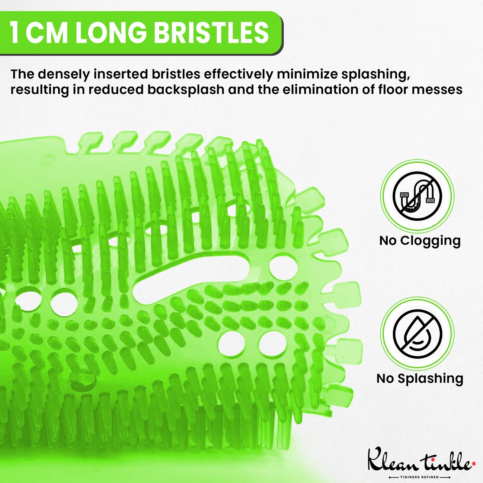 Urinal Screen & Odor Neutralizer Anti-Splash – Pack of 3 Round Green Unscented