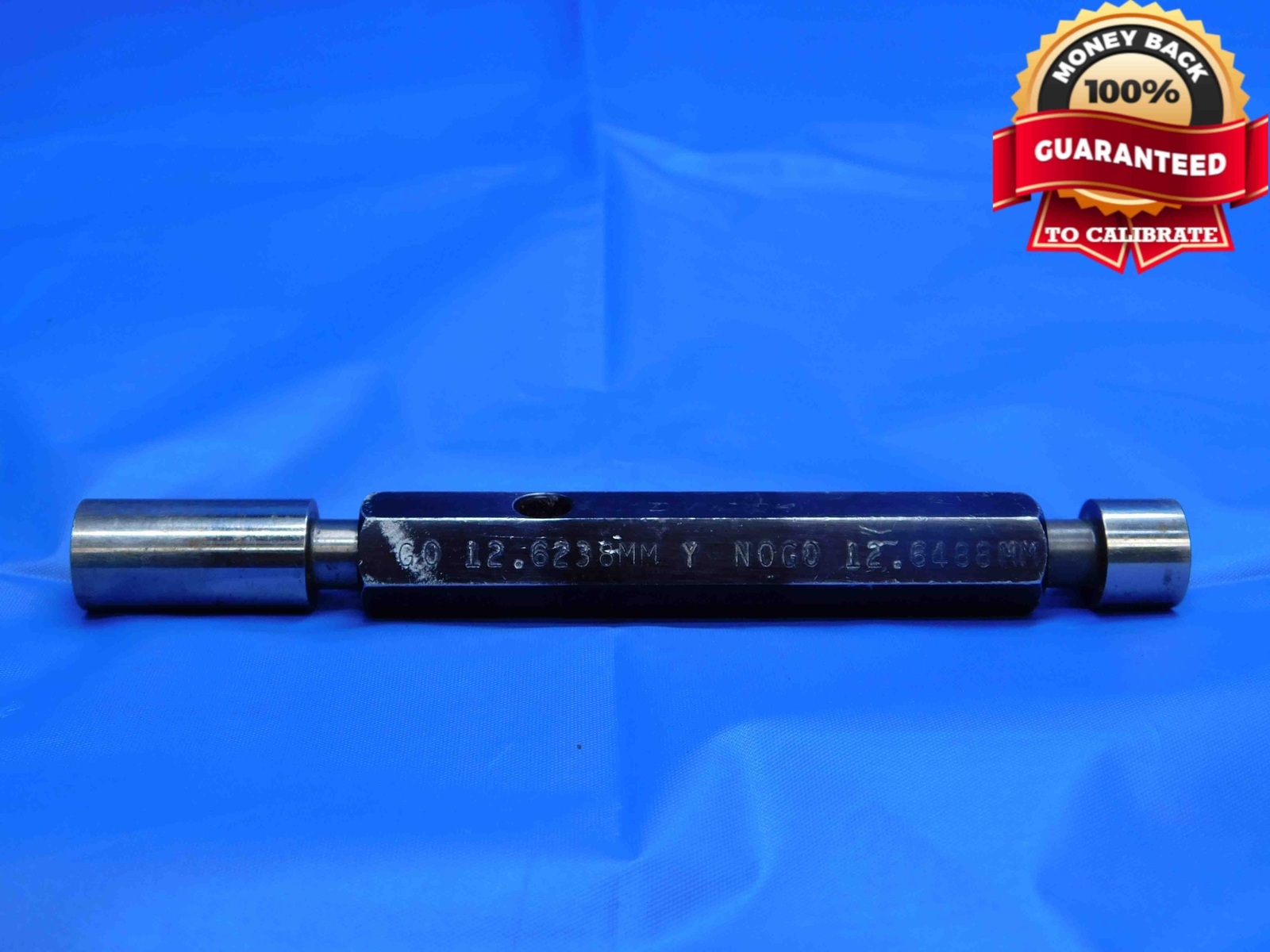 12.6238 & 12.6488 CL Y METRIC PIN PLUG GAGE GO NO GO 13.000 -.351 13 mm .4980
