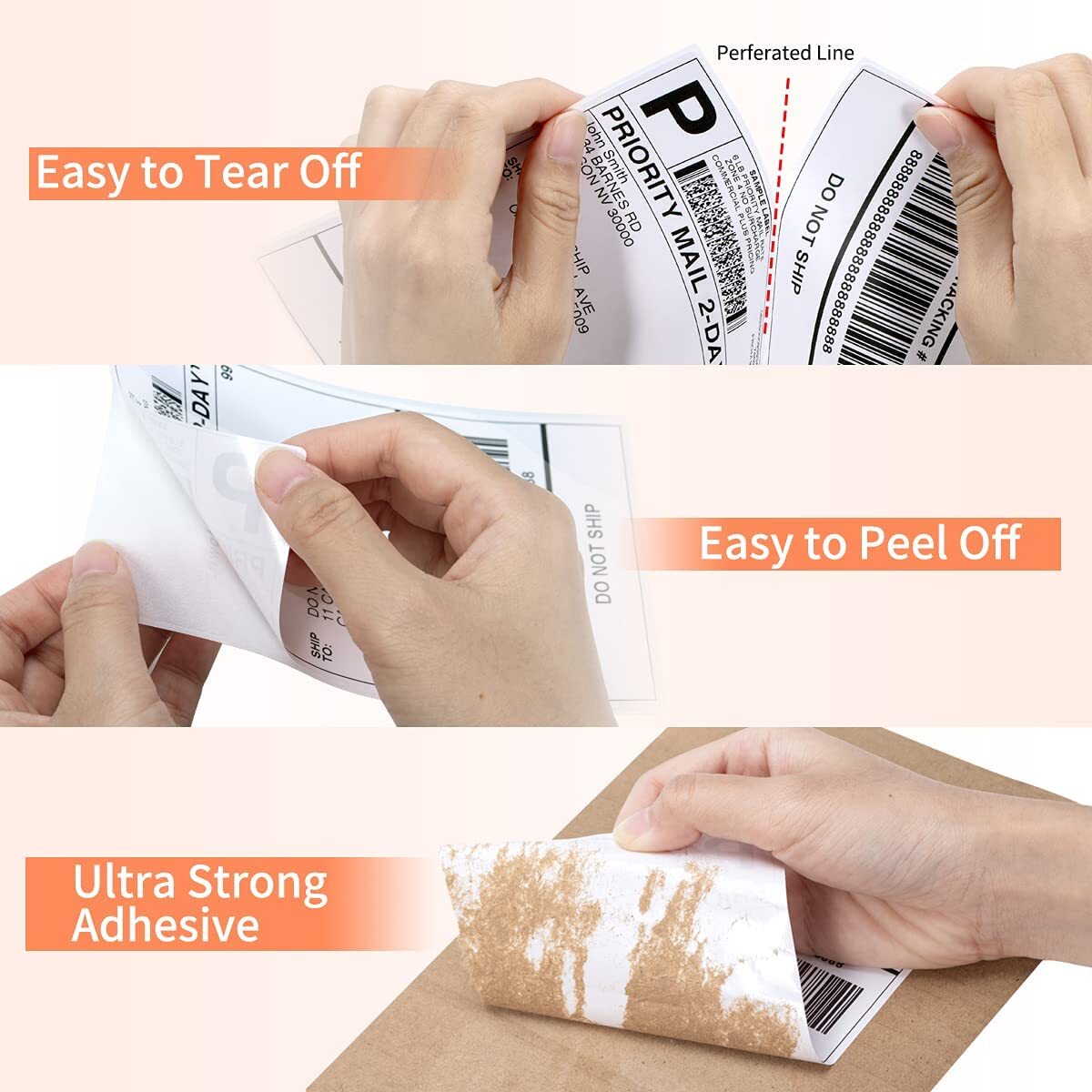 4 x 6 Phomemo Label Thermal Shipping Labels Paper for Zebra/Rollo/Munbyn/Jadens