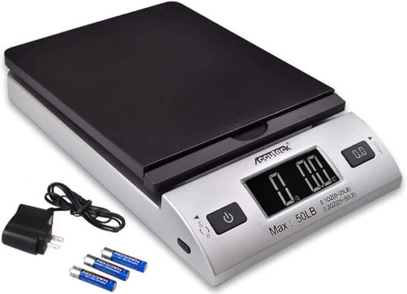 S 50Lbx0.2Oz All-In-One Digital Shipping Postal Scale W/AC Postage