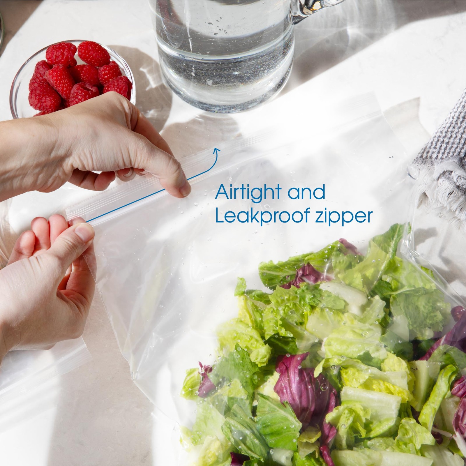 – 8” X 10” (1000 Count) Quart Clear Reclosable Zip Plastic Poly Bags with Res…