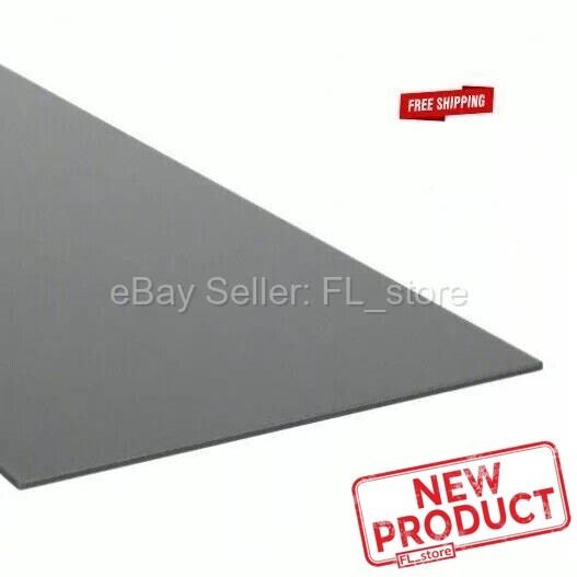 2 PACK Black Plastic Sheets High Density Polyethylene 1/8″ x 24″ L X 12″ W HDPE