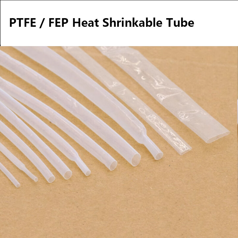 1.7:1 PTFE FEP 600V Transparent Heat Shrinkable Shrink Tube One Meter Dia 0.5-40