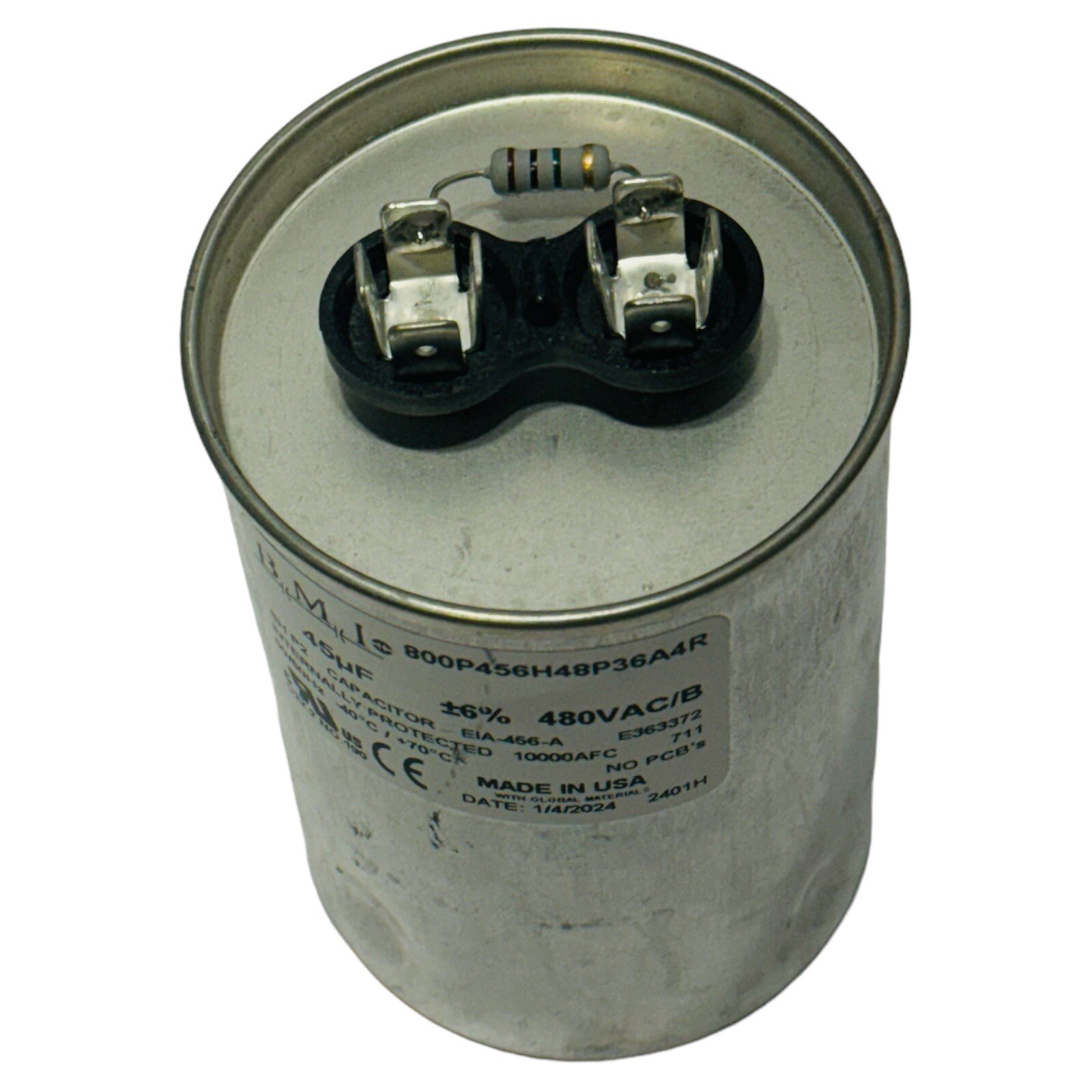 FBD 800P456H48P36A4R RUN CAPACITOR ZB-19 480VAC/B 50/60Hz 45µF FITS 564/773/774