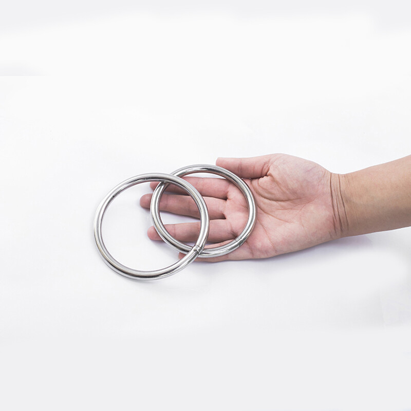304 Stainless Steel Round Rings Solid Welded Metal O Ring 20mm 30mm 40mm – 100mm